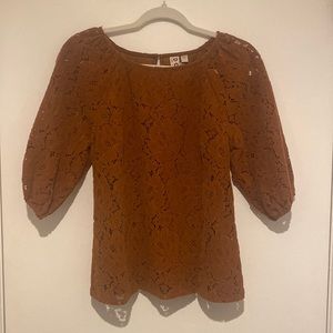 NWT boho brown Anthropologie top